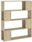 vidaXL Bücherregal Raumteiler Standregal Wandregal Bücherschrank Bürorregal Regal Aktenregal Aufbewahrung Raumtrenner Sonoma-Eiche 100x24x124cm