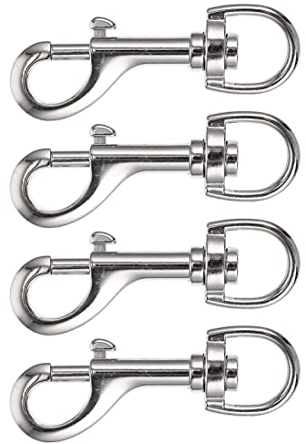 Happyyami 4 Stück Schnalle Für Haustiere Fahnenstange Seil Fahnenmasten Für Draußen Clips Für Bootsflaggen Auslöser Für Die Hundeleine Karabinerhaken Legierung Runden Rotieren Federschnalle