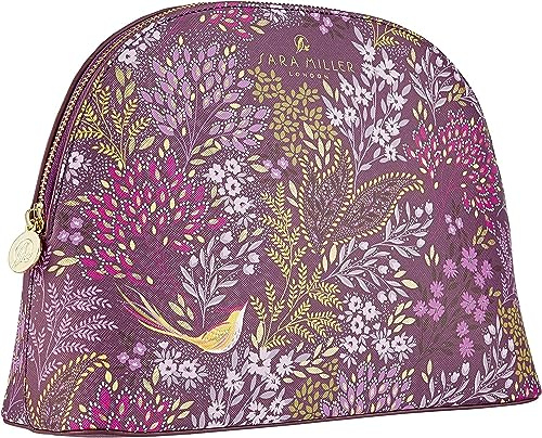 Sara Miller London Toiletry Cosmetic Washbag, Zip Closure Large Bag | Makeup Beauty Organiser, Zip Closure, Gift For, Travel Size, Vegan and Cruelty Friendly