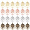 GORGECRAFT 4 Farben 80 Stück Metallklammern Mit Zugringen Mini Brad Papierverschlüsse Anzeigetafelgriff Schublade Runder Schranktürzuggriff Für DIY Handwerk Dekorationszubehör