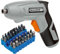 Catering Parts UK 3.6 Volt Cordless Screwdriver with Integral 1.5AH Battery Built in LED Light & 33 Piece Drill BIT Set
