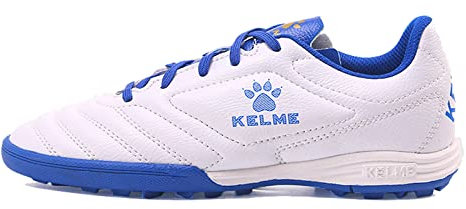 Kelme Fußballschuhe Herren Athletics TF Innenbereich Fußballschuhe Erwachsene Jungen Trainingsschuhe Professionelle Turf Futsal Football Schuhe Unisex Weißes 42
