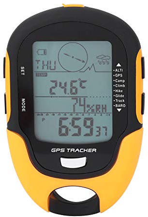 Acouto Auto-Höhenmesser, Digitaler Höhenmesser, GPS-Navigationsempfönger, Tragbarer USB-wiederaufladbarer Digitaler Höhenmesser, Barometer