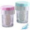 Contact Lens Barrel Cases 2pcs/set Contact Lens Cleaner Contact Washer Manual Rotation Contact Lens Container for Eyes Care