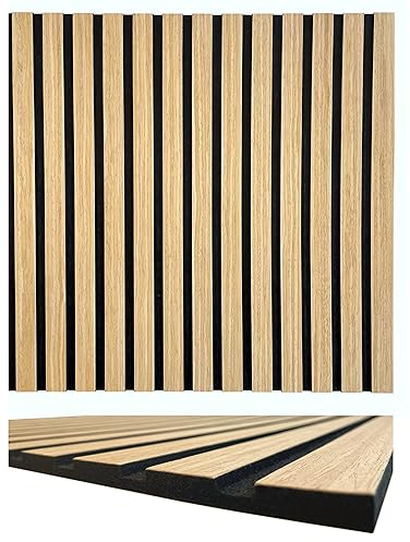 Lamelles 3d panneaux bois panneaux muraux & de plafond décor insonorisation feutre - modernes Lattes 3D (11000a)