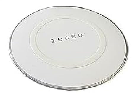 Lizzy Wireless Phone Charger Pad | White, USB, 20V Output | Sleek Compact Design, 100cm Cable, 6mm Transmission | QI Charging for Apple Android Devices