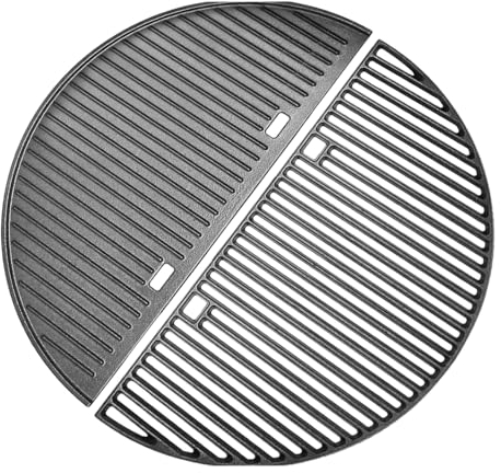 Cmanzhi Cast Iron Reversible Griddle Pan for Kamado Joe & Weber Summit Charcoal Grills, 24 Inch, Round, C6N993