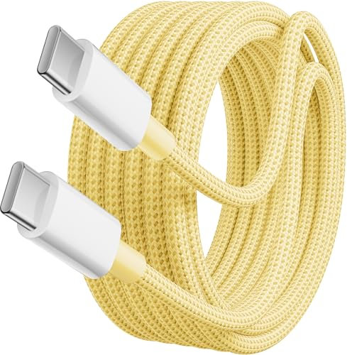 Txtcu USB C to USB C Charger Cable 5M, 60W Fast Charging Nylon Type C Cable Compatible with iPhone 15/Plus, Galaxy S23 Ultra/S22, Pixel 7 Pro, Huawei Mate 60 Pro, MacBook Pro 2021, iPad Air 5