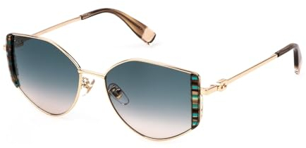 Furla Damen Sfu787v Sonnenbrille, Braun/Grün (Havana), 52