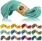 Ganzoo Paracord 350 Seil, Nylon Polyester, 2,5mm, Typ 1, 30m, Outdoor Schnur, Allzweckseil, Takelung für Armband, Hundehalsband, Hundeleine Knüpfen, Camping Survival, türkis
