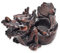WitnyStore Winziger 12,7 cm langer brauner chinesischer Drache chinesischer Drache China Vintage-Stil Aschenbecher – Miniatur-Aschenbecher aus Kunstharz, handgefertigt, bemalt, dekorative Figuren,