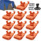 tongfeng Campingzelt-Clips, verstellbare Planenklemmen, ergonomische Zelt-Clips zum Sichern von Fotos, Nylon-Planenclip für Auto, Plane, Banner