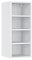 Vicco Badschrank Fame-Line, Badezimmermöbel, Weiß/Weiß, 30 x 72 cm