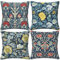 HOSTECCO William Morris Kissenbezüge, 45 x 45 cm, 4 Stück, Blumenmuster, Botanik, Kunst, Vintage, dekorative Kissenbezüge für Sofa, Couch