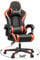 OneGame Gaming Chair, Ergonomic Computer Gamer Chair, Racing Style Swivel Office Desk Chair, Adjustable High Back with Lumbar Support, Blackorange