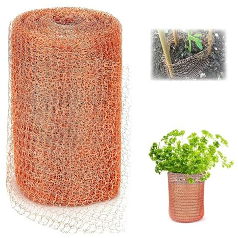 1 Pcs Copper Mesh Slug Repellent Uk, Copper Mesh, Copper Wool, Rodent Proof Mesh for Garden,Copper Wire Rodent Mesh Roll for Mouse & Rat Proof, Pest Control, Fill Fabric, DIY