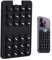 Porta carte in silicone per telefono, supporto adesivo per cellulare, supporto per telefono con ventosa per auto, potente adsorbimento, forniture per parete, doccia e finestra, nero