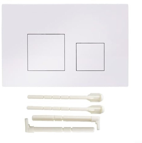 Dual Flush Plate, Dual Flush Actuator For Wall Hung Toilets, For GEBERIT Sigma01 Sigma20 Sigma21 Sigma30 Sigma50 UP300(White)