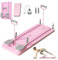 RichLuck Pilates Reformer, Mehrzweck-Pilates-Reformer-Board, Bauchtrainer, Bauchtrainer für Ganzkörpertraining (Rosa)