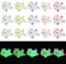 Stiesy 20 Pcs 5 Colors Resin Unicorn Slime Charm Beads Glow in The Dark Beads 3D Animal Flatback No Hole Beads for Jewellry Making Micro Landscape Garden Home Display Decorations