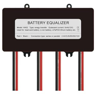 HQDRCY 48V Smart Battery Balancer 5A 10A Aktiver Equalizer 12V 24V Lifepo4 Batterie Stromspannung Li-Ion LTO Blei Säure LED-Anzeige(HA02)