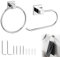 Toilet Roll Holder – 2-Piece Chrome Toilet Paper Holder & Towel Ring, 304 Stainless Steel Bathroom Accessories, Wall-Mounted, Waterproof & Rust-Resistant Chrome Towel Holders for Home & Hotel