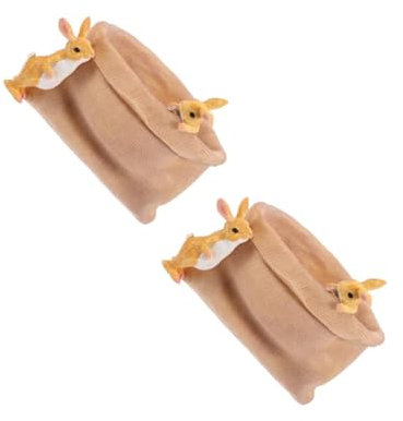 BESTonZON Lot De 2 Pots De Fleurs Succulentes en Résine Kaki pour Plantes Succulentes