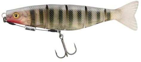 Fox Rage Ultra UV Pro Shad Jointed Loaded | 14cm 31g | Original Stickleback | Pike Fishing Soft Plastic Lure | UV Colour | Ready Rigged with Weighted Harness | Proven Swimming Action | Code NRR107