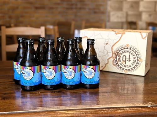 BREWERY NOVE PUNTO UNO BLANCHE - Confezione Regalo Birra italiana - 8 Birre bianca da 33 cl - Artigianale Italiana - Idea Regalo Degustazione - Alc 4.5% Vol (330 ml, Blanche 4.5% vol (bianca))