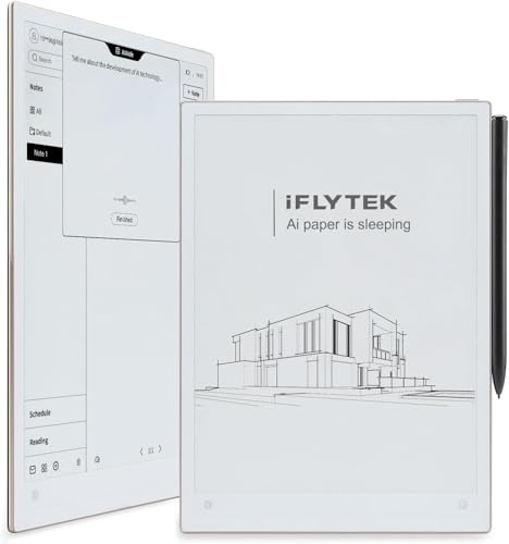 iFLYTEK AINOTE 2, 10.65 Large Screen Paper Tablet, 4.2mm Ultrathin Note Taking Tablet with Stylus Pen, Supports AI Voice-to-Text Transcription &18-Language Transcription for meeting Work&Study