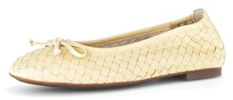 Gabor Damen Klassische Ballerinas, Frauen Ballerinas,gepolstert,polsterung,feminin,pink,Wide-fit,h-Weite,Leder-Sohle,Cherry,Yellow,40.5 EU / 7 UK