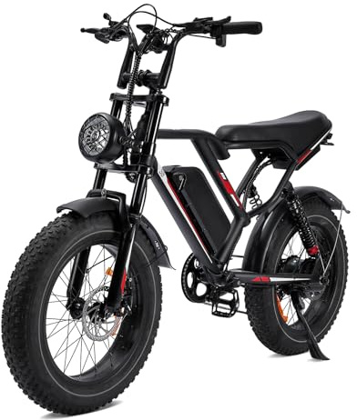 Aimittie Bici Elettrica Per Adulti Da 20/26, 7 Velocità con Bicicletta Elettrica 48V 15/18/25Ah, 25km/h & Autonomia di 80/120km E-bike Per Pendolari Urbani, Batteria Rimovibile, IP65 impermeabile