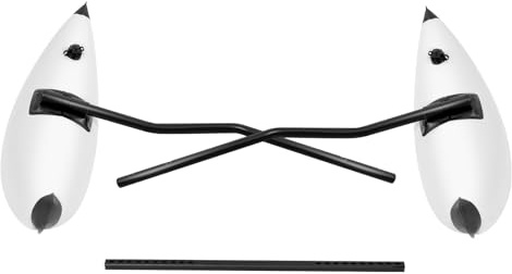 Salmeee Kajak-Ausleger Aufblasbar 98,5 cm, Zubehör für Kajak Kanu Paddelboot, Stabiler Boots-Stabilisator aus PVC & Aluminiumlegierung für Angeln Rafting Wasserskifahren
