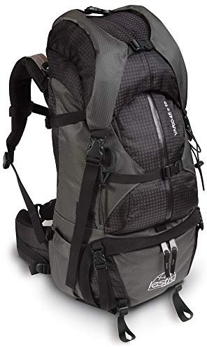 Lestra Tourenrucksack Vario 45+10, anthrazit/Oliv, 55 L