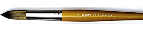 Isabey Pinceau synthétique, Rond, Naturel, 20