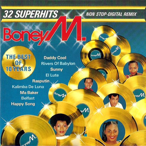Nonstop-Mix, ideal zum Durchlaufenlassen auf Gartenparty, Bar, Disco, Club, Event (CD Album Boney M., 32 Titel) Belfast / Painter Man / Children Of Paradise / Felicidad / No Woman No Cry / Hooray Hooray / Sunny / Happy Song / Young Free And Single / My Cherie Amour u.a.