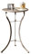Loberon Beistelltisch Torrance, im Bistro-Stil, Schlichtes & Zeitloses Design, hochwertige Qualität, für Indoor & Outdoor geeignet, Eisen, braun