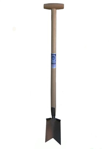 Baack Wurzelspaten Staudenspaten handgeschmiedet mit T-Griff und Tritt - 10410