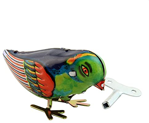 Superfreak Blechtier - Blechspielzeug - Tiere aus Blech - Vogel pickend