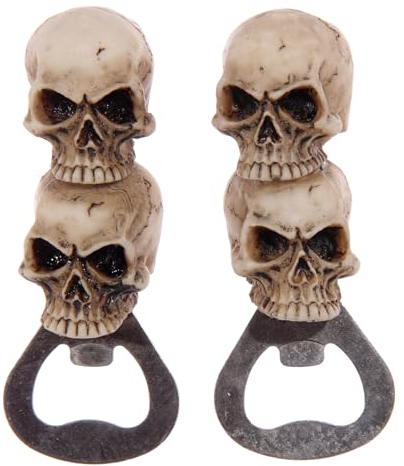 Puckator Décapsuleur tête de Mort Horrible, Mixte, Hauteur 9,5 cm, Largeur 3,5 cm, Profondeur 4 cm