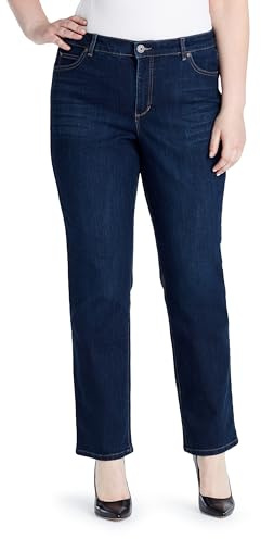 Bandolino Damen Mandie Signature Fit High Rise Straight Leg Petite Jeans, Greenwich, 44 Kurze Schlauch