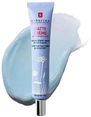 Erborian Matte Creme - Mattierende Gesichtscreme für ebenmäßigen Teint- Koreanischer Moisturizer gegen fettige Haut - 5-in-1 porenverfeinernde Feuchtigkeitscreme, optimal für T-Zone - 45 ml
