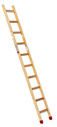 Holz Sprossenanlegeleiter 10 Sprossen