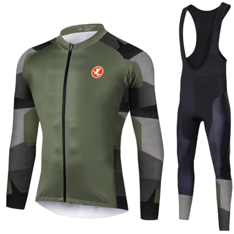 UGLY FROG MTB Rennrad Radsport Trikots Bikingjacke Fahrrad Jacke Hose Set Radjacke Winter Leicht Wasserfest Windjacke Lange Radhose Freizeithose Anzüge