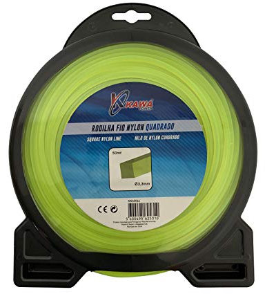 Filo di nylon per decespugliatori QUADRATO 3,3MM X 50mt Kawapower - Bricoferr