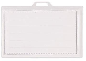 TTO Namensschild-Halter mit Textilband 90x60mm, Blau 50 Stk