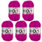 myboshi No.1 Wolle zum Häkeln und Stricken, Schnellstrickgarn, langlebige Mützenwolle, Strickwolle, Häkelwolle, mulesing-frei, 50g, Ll 55m Rosa (Magenta) 5 Knäuel