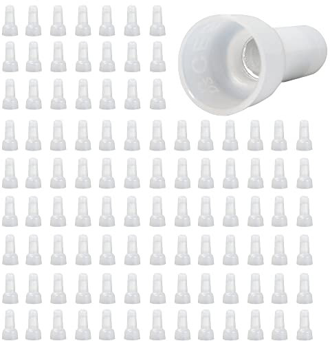 GINTOOYUN 100 connettori a crimpare traslucidi bianchi, 12-10AWG cavo chiuso morsetto di crimpatura per apparecchiature di automazione, circuiti domestici, scatole di controllo elettriche, ecc. (CE5)