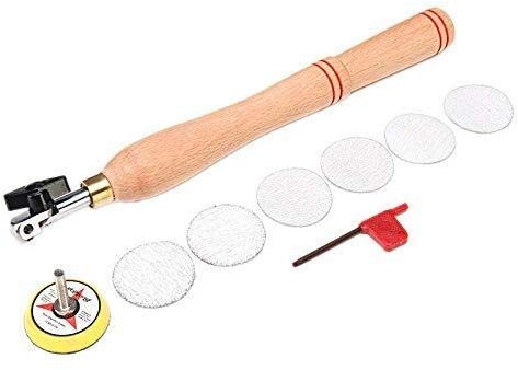 ANCNA Outil de ponçage de Ponceuse à Bol en Bois avec Disque de ponçage pour Tour Outil de Tournage du Bois