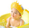 Kids Shower Shield Baby Shower Cap, Adjustable Hair Washing Shower Hat for Kids, Bath Visor Hat to Stop Water in Eye and Ear (Yellow)